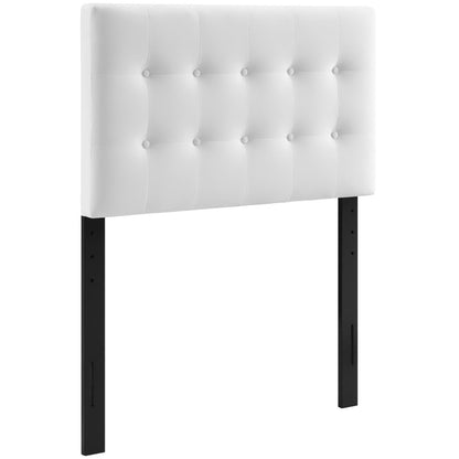 Modway - Emily Biscuit Tufted Performance Velvet Twin Headboard by Modway  Bedroom Headboards White - MOD-6114-WHI