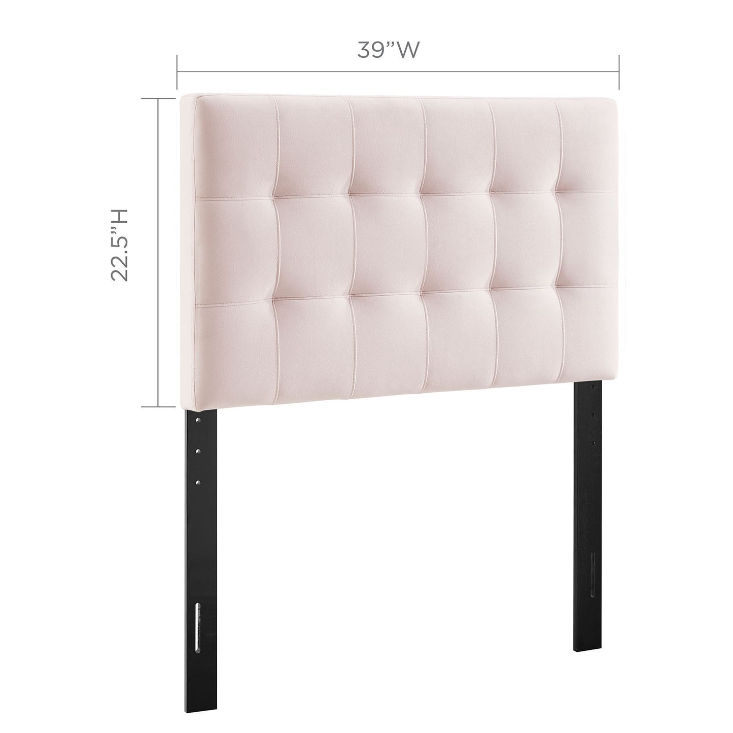 Modway - Lily Biscuit Tufted Performance Velvet Twin Headboard by Modway  Bedroom Headboards Red - MOD-6118-PNK