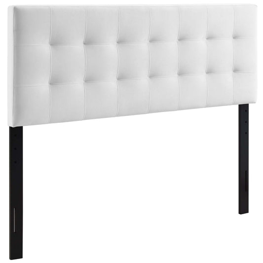 Modway - Lily Biscuit Tufted Performance Velvet Full Headboard by Modway  Bedroom Headboards White - MOD-6119-WHI