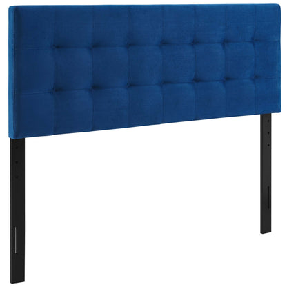 Modway - Lily Biscuit Tufted Performance Velvet Queen Headboard by Modway  Bedroom Headboards Blue - MOD-6120-NAV