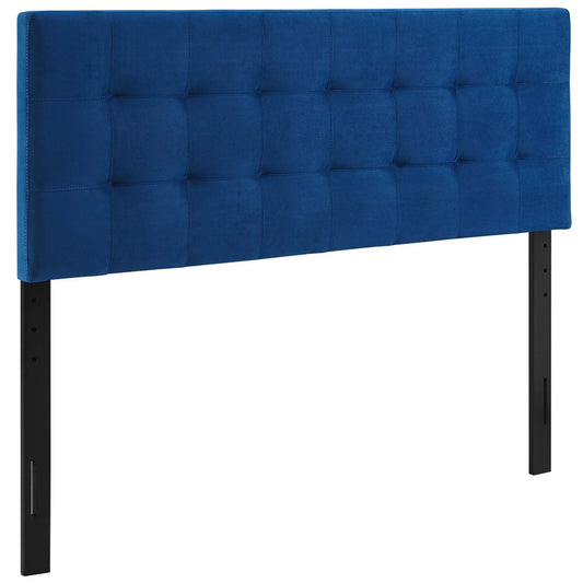 Modway - Lily Biscuit Tufted Performance Velvet Queen Headboard by Modway  Bedroom Headboards Blue - MOD-6120-NAV