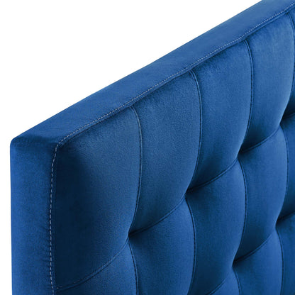 Modway - Lily Biscuit Tufted Performance Velvet Queen Headboard by Modway  Bedroom Headboards Blue - MOD-6120-NAV
