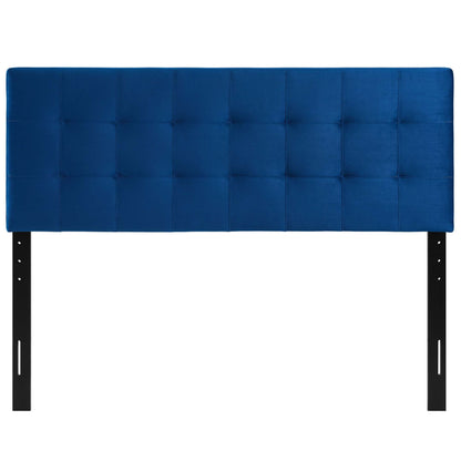 Modway - Lily Biscuit Tufted Performance Velvet Queen Headboard by Modway  Bedroom Headboards Blue - MOD-6120-NAV