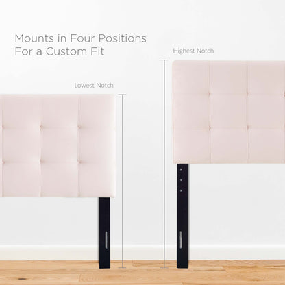 Modway - Lily Biscuit Tufted Performance Velvet Queen Headboard by Modway  Bedroom Headboards Red - MOD-6120-PNK