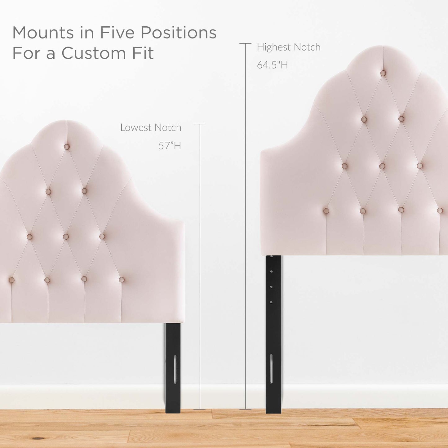 Modway - Sovereign Diamond Tufted Performance Velvet Twin Headboard by Modway  Bedroom Headboards Red - MOD-6122-PNK