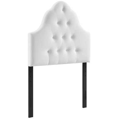 Modway - Sovereign Diamond Tufted Performance Velvet Twin Headboard by Modway  Bedroom Headboards White - MOD-6122-WHI