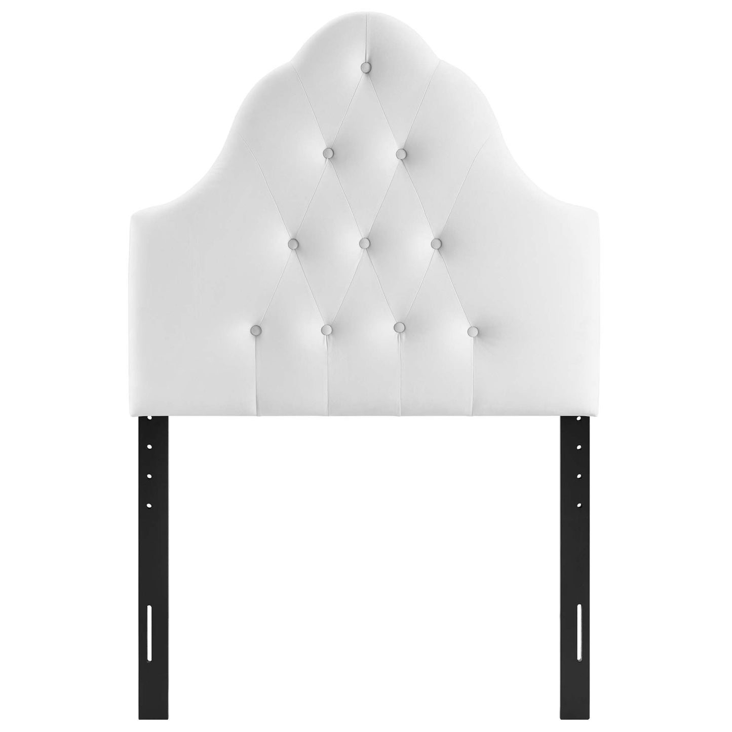 Modway - Sovereign Diamond Tufted Performance Velvet Twin Headboard by Modway  Bedroom Headboards White - MOD-6122-WHI