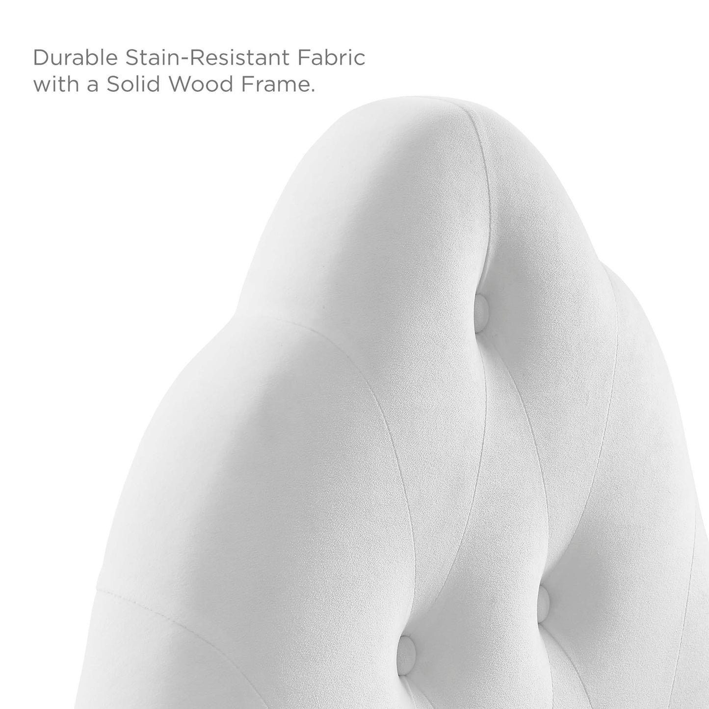 Modway - Sovereign Diamond Tufted Performance Velvet Twin Headboard by Modway  Bedroom Headboards White - MOD-6122-WHI