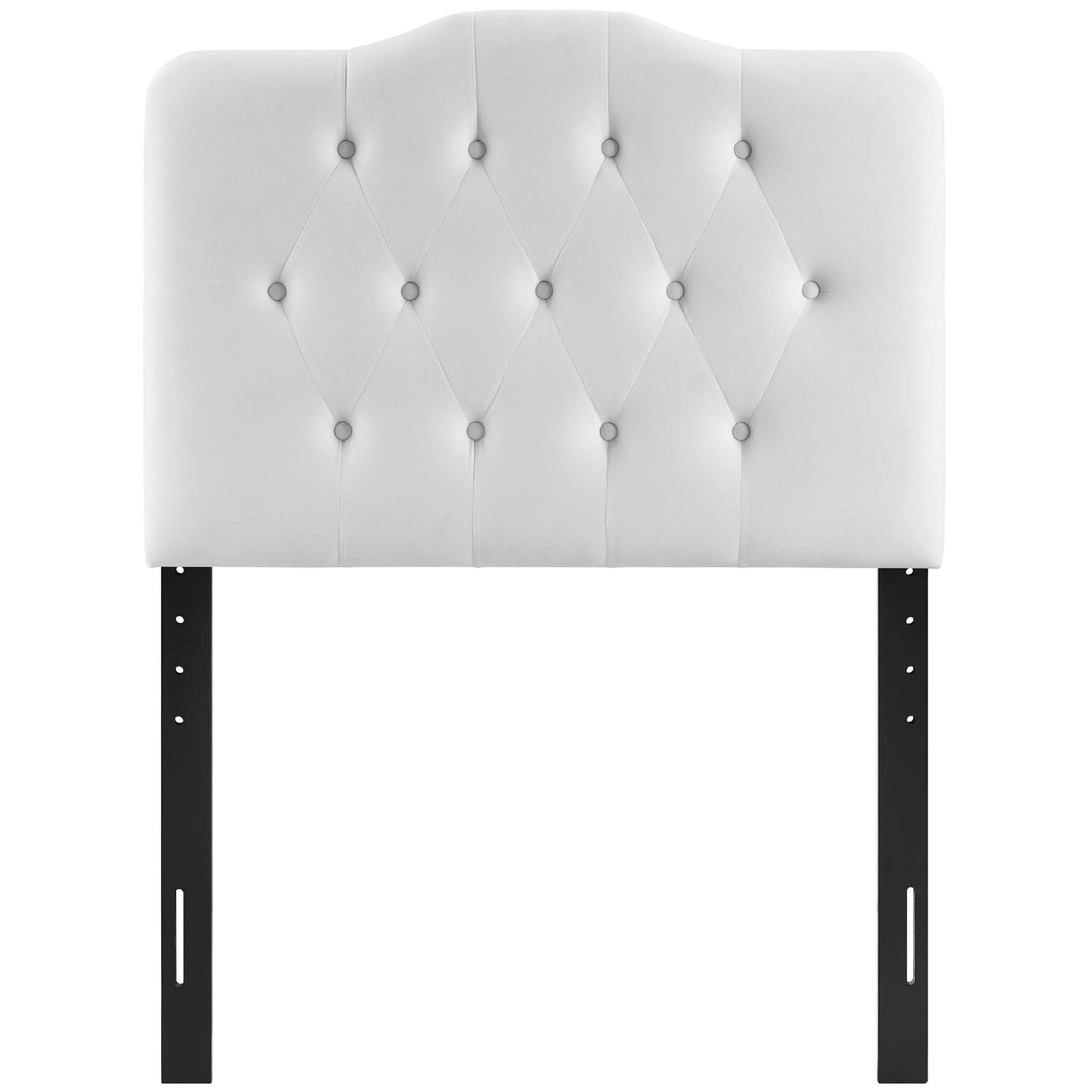 Modway - Annabel Diamond Tufted Performance Velvet Twin Headboard by Modway  Bedroom Headboards White - MOD-6126-WHI