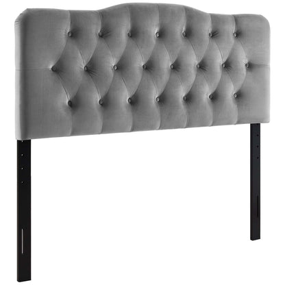 Modway - Annabel Diamond Tufted Performance Velvet King Headboard by Modway  Bedroom Headboards Gray - MOD-6127-GRY