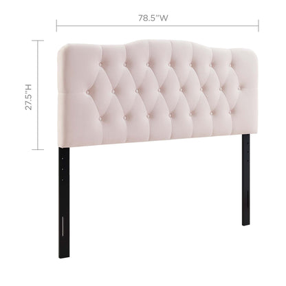 Modway - Annabel Diamond Tufted Performance Velvet King Headboard by Modway  Bedroom Headboards Red - MOD-6127-PNK