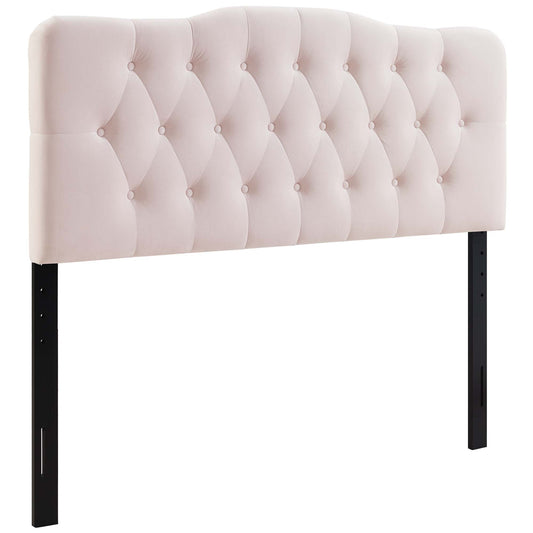 Modway - Annabel Diamond Tufted Performance Velvet Full Headboard by Modway  Bedroom Headboards Red - MOD-6128-PNK