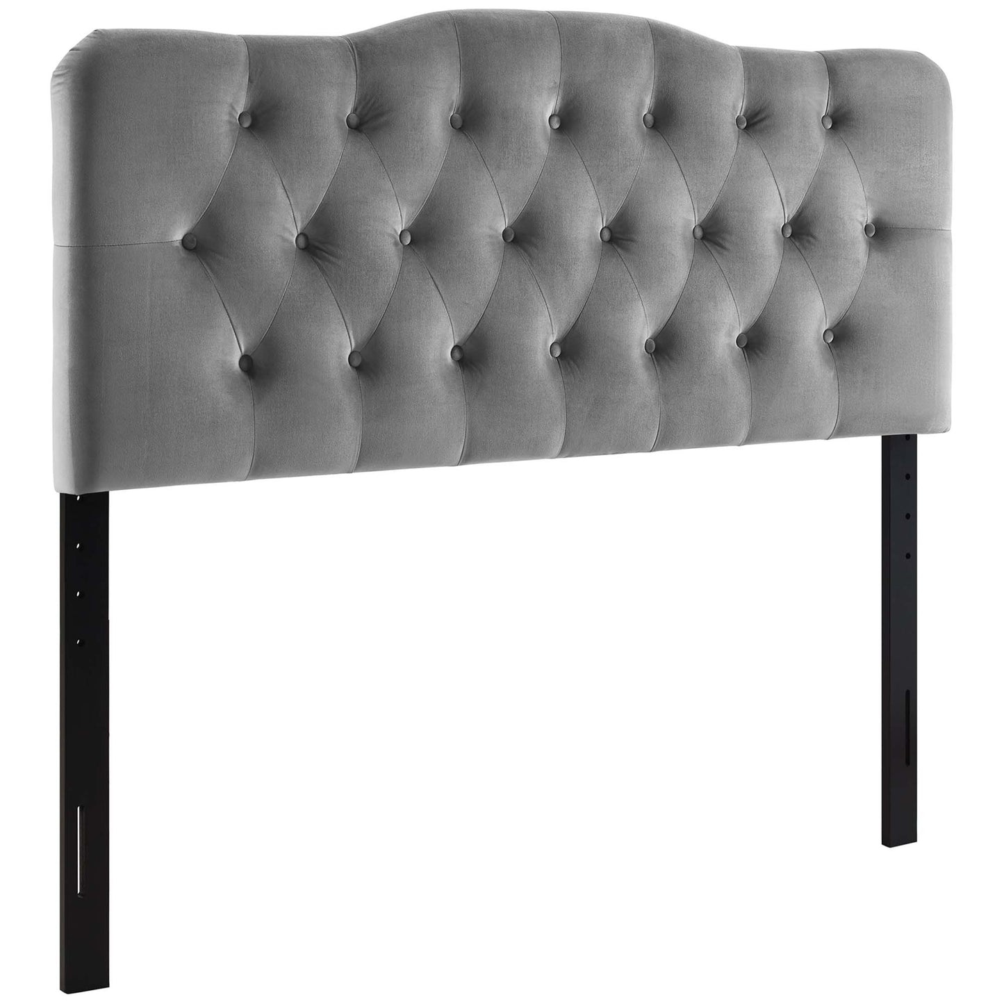 Modway - Annabel Diamond Tufted Performance Velvet Queen Headboard by Modway  Bedroom Headboards Gray - MOD-6129-GRY