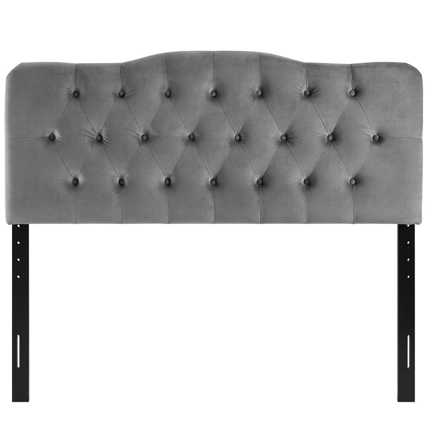 Modway - Annabel Diamond Tufted Performance Velvet Queen Headboard by Modway  Bedroom Headboards Gray - MOD-6129-GRY