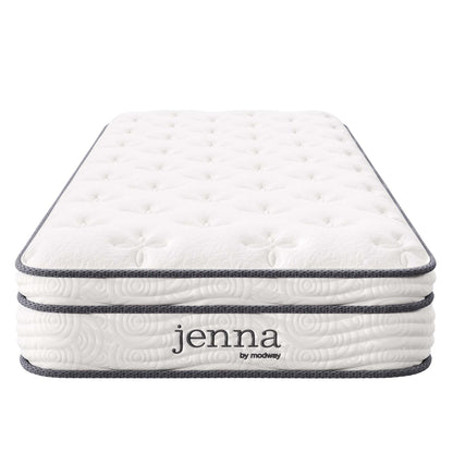 Modway - Jenna 8" Innerspring and Foam Narrow Twin Mattress by Modway  Mattresses Twin White - MOD-6132-WHI