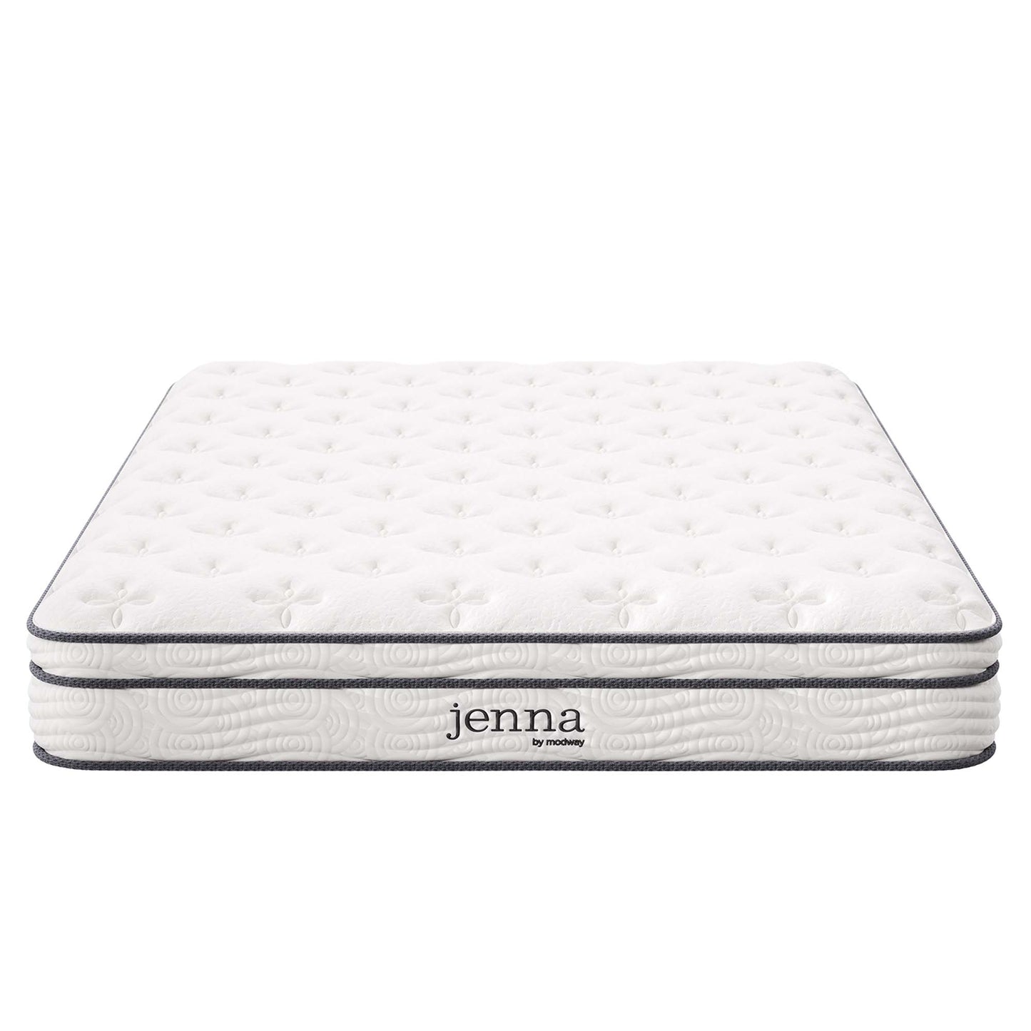 Modway - Jenna 8" Innerspring and Foam Full Mattress by Modway  Mattresses Twin White - MOD-6134-WHI