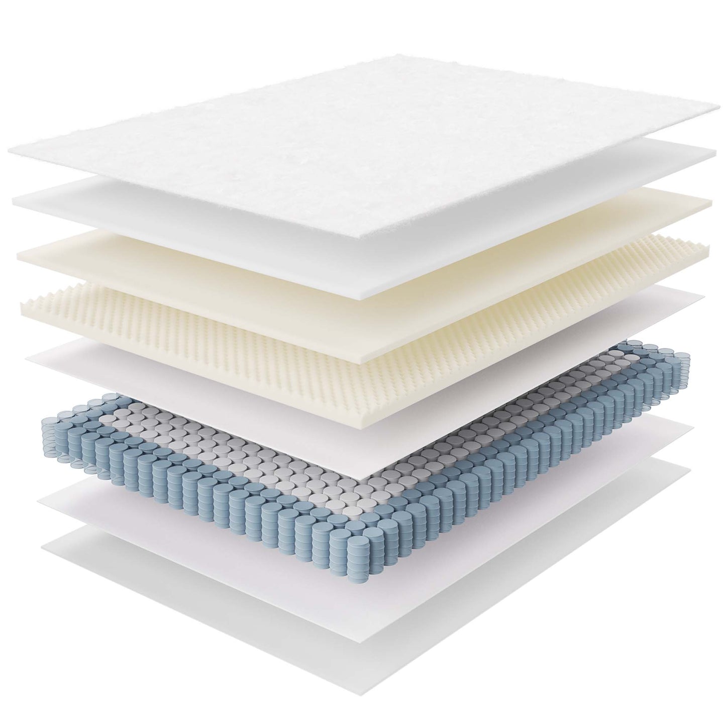 Modway - Jenna 8" Innerspring and Foam Full Mattress by Modway  Mattresses Twin White - MOD-6134-WHI