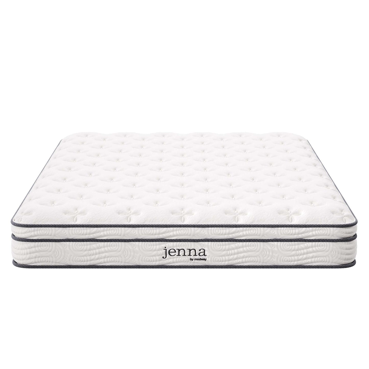 Modway - Jenna 8" Innerspring and Foam Queen Mattress by Modway  Mattresses Twin White - MOD-6135-WHI