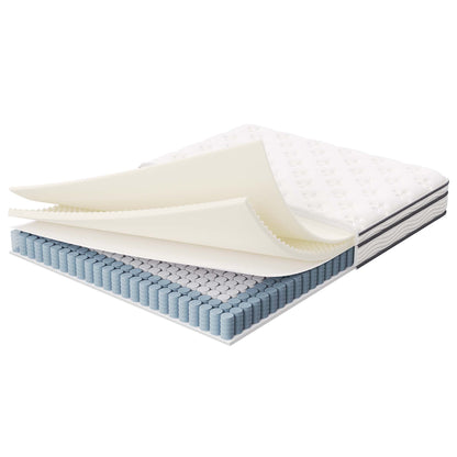 Modway - Jenna 8" Innerspring and Foam Queen Mattress by Modway  Mattresses Twin White - MOD-6135-WHI