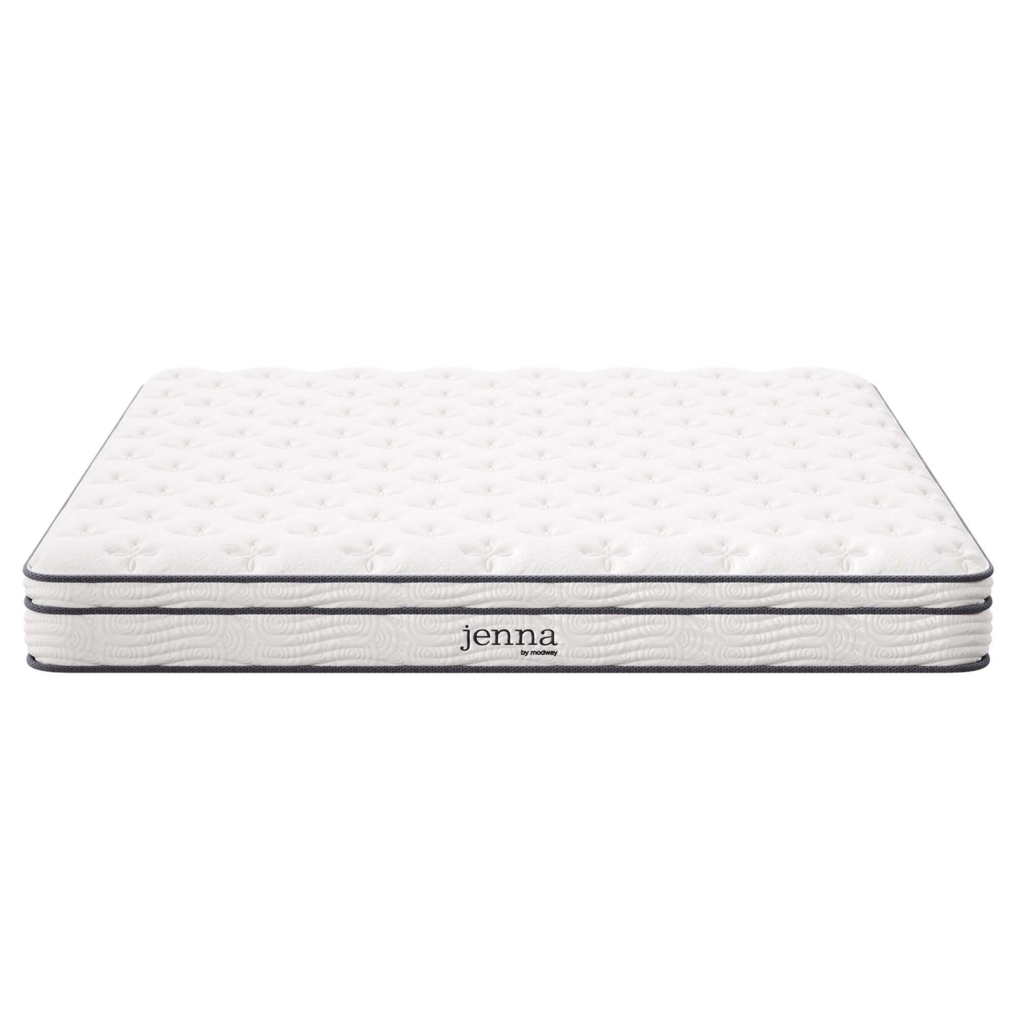 Modway - Jenna 8" Innerspring and Foam King Mattress by Modway  Mattresses Twin White - MOD-6136-WHI