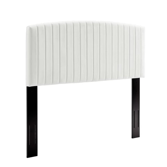 Modway - Rebecca Performance Velvet Full / Queen Headboard by Modway  Bedroom Headboards White - MOD-6141-WHI