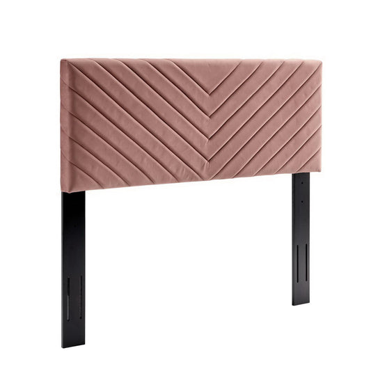 Modway - Alyson Angular Channel Tufted Performance Velvet Full / Queen Headboard by Modway  Bedroom Headboards Red - MOD-6144-DUS