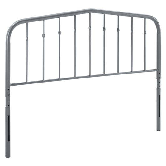 Modway - Lennon Metal Full Headboard by Modway  Bedroom Headboards Gray - MOD-6165-GRY