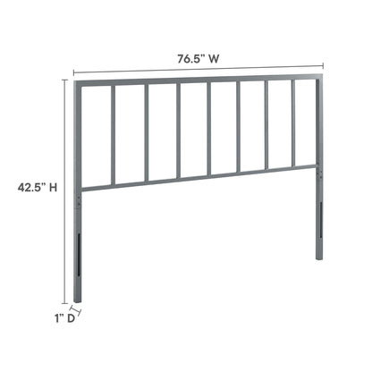 Modway Outlet Tatum Metal King Headboard by Modway  Bedroom Furniture Gray - MOD-6171-GRY
