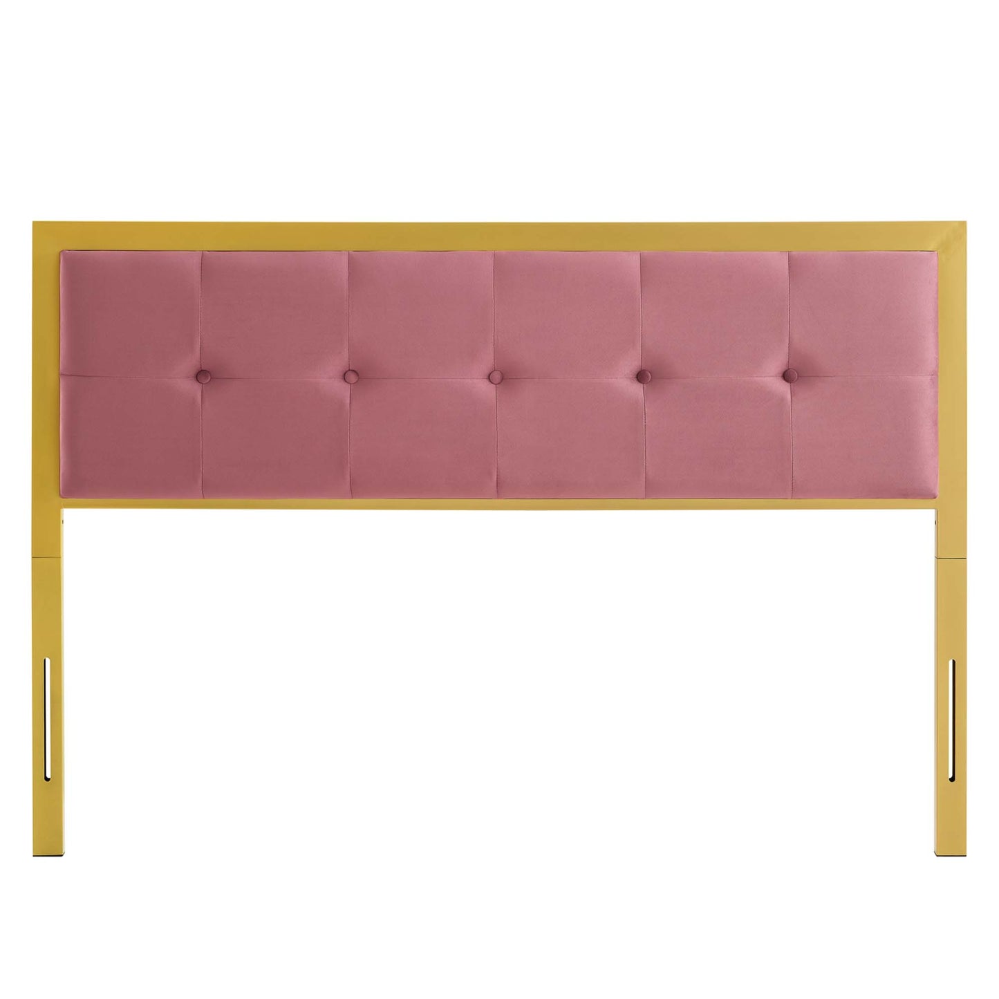 Modway Outlet Teagan Tufted Performance Velvet King Headboard by Modway  Bedroom Furniture Gold Dusty Rose - MOD-6179-GLD-DUS