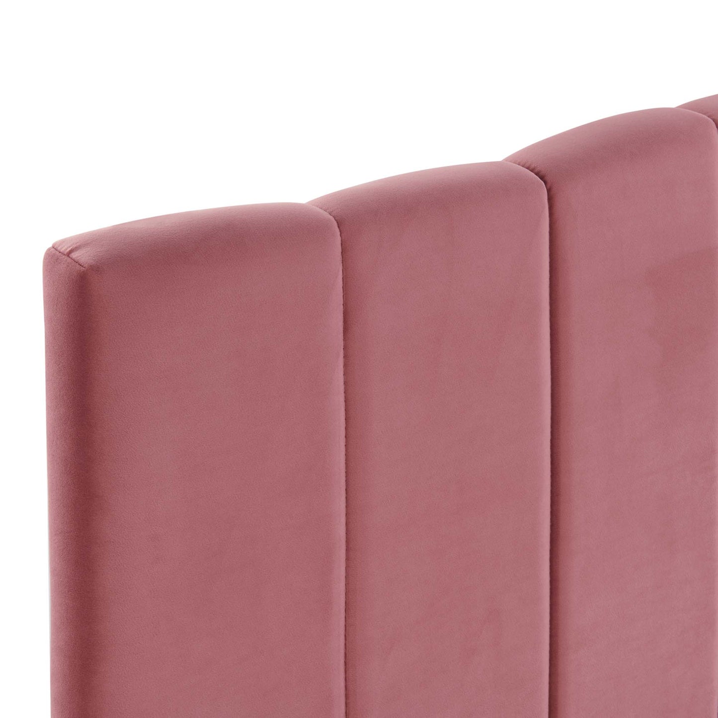 Modway Outlet Camilla Channel Tufted Performance Velvet King/California King Headboard by Modway  Bedroom Furniture Dusty Rose - MOD-6183-DUS