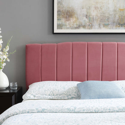 Modway Outlet Camilla Channel Tufted Performance Velvet King/California King Headboard by Modway  Bedroom Furniture Dusty Rose - MOD-6183-DUS