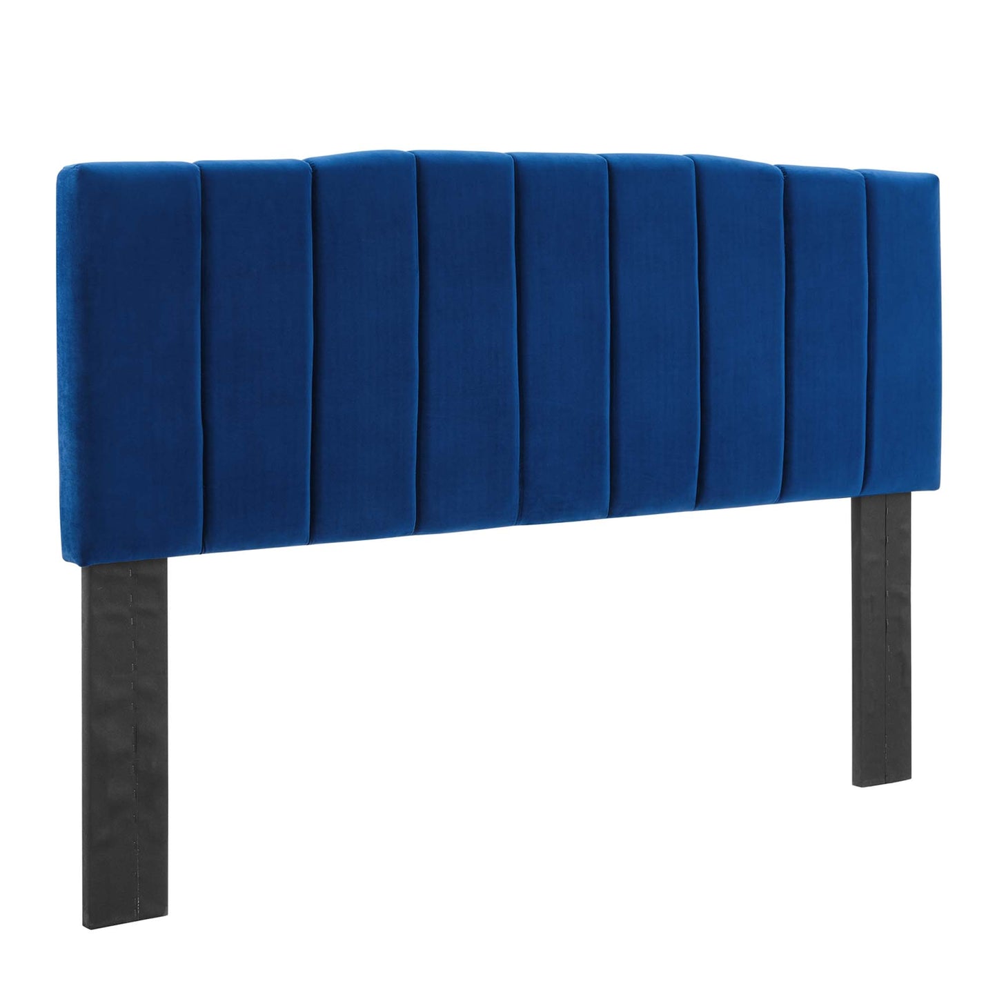Modway Outlet Camilla Channel Tufted Performance Velvet King/California King Headboard by Modway  Bedroom Furniture Navy - MOD-6183-NAV