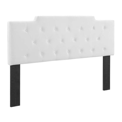 Modway Outlet Juliet Tufted Performance Velvet Full/Queen Headboard by Modway  Bedroom Furniture White - MOD-6185-WHI