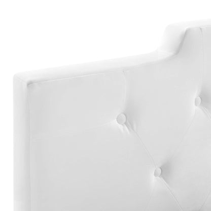 Modway Outlet Juliet Tufted Performance Velvet Full/Queen Headboard by Modway  Bedroom Furniture White - MOD-6185-WHI