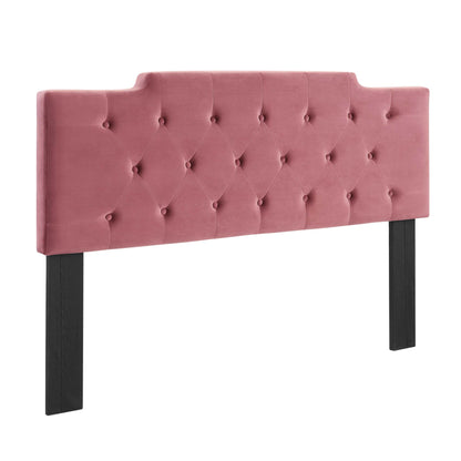 Modway Outlet Juliet Tufted Performance Velvet King/California King Headboard by Modway  Bedroom Furniture Dusty Rose - MOD-6186-DUS