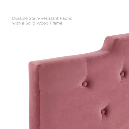 Modway Outlet Juliet Tufted Performance Velvet King/California King Headboard by Modway  Bedroom Furniture Dusty Rose - MOD-6186-DUS