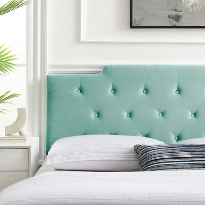 Modway Outlet Juliet Tufted Performance Velvet King/California King Headboard by Modway  Bedroom Furniture Mint - MOD-6186-MIN