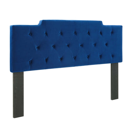 Modway Outlet Juliet Tufted Performance Velvet King/California King Headboard by Modway  Bedroom Furniture Navy - MOD-6186-NAV