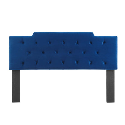 Modway Outlet Juliet Tufted Performance Velvet King/California King Headboard by Modway  Bedroom Furniture Navy - MOD-6186-NAV