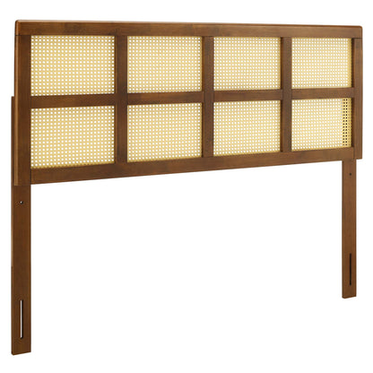 Modway Outlet Luana Cane Queen Headboard by Modway  Bedroom Furniture Walnut - MOD-6198-WAL