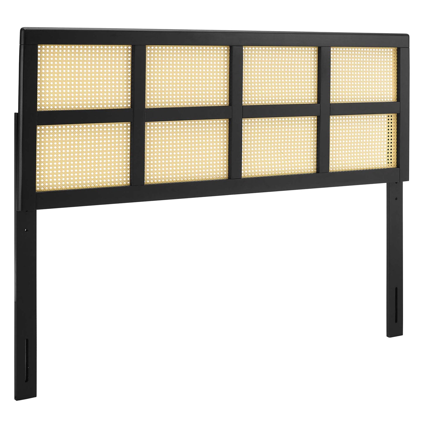 Modway Outlet Luana Cane King Headboard by Modway  Bedroom Furniture Black - MOD-6199-BLK