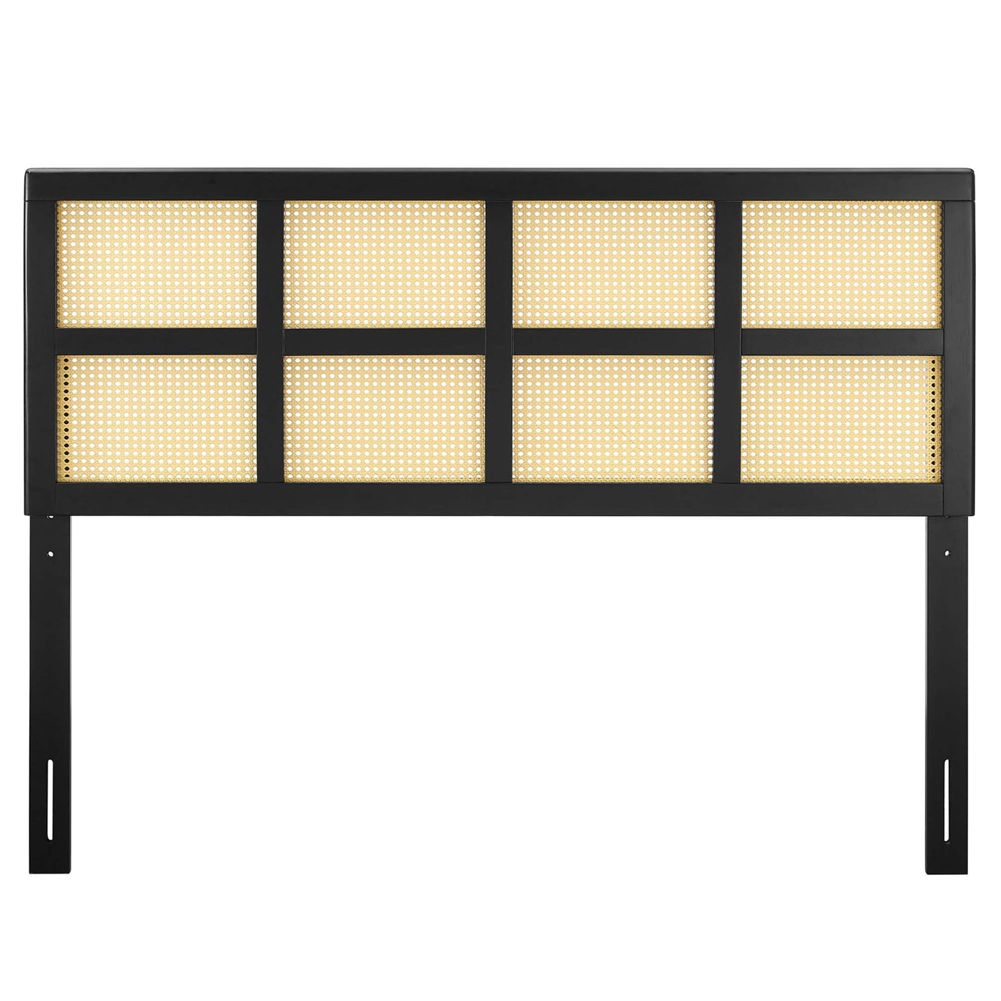 Modway Outlet Luana Cane King Headboard by Modway  Bedroom Furniture Black - MOD-6199-BLK