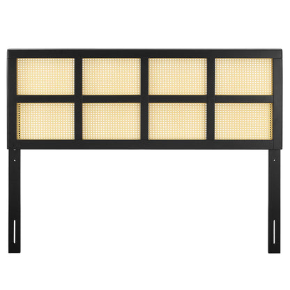 Modway Outlet Luana Cane King Headboard by Modway  Bedroom Furniture Black - MOD-6199-BLK