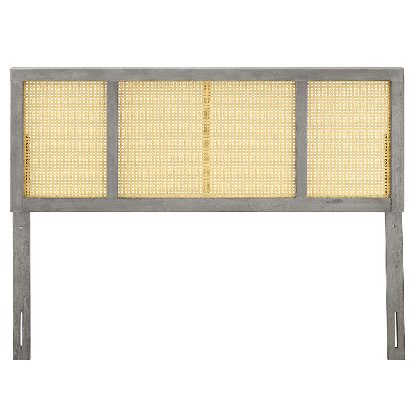 Modway Outlet Delmare Cane Full Headboard by Modway  Bedroom Furniture Gray - MOD-6200-GRY