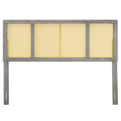 Modway Outlet Delmare Cane Full Headboard by Modway  Bedroom Furniture Gray - MOD-6200-GRY