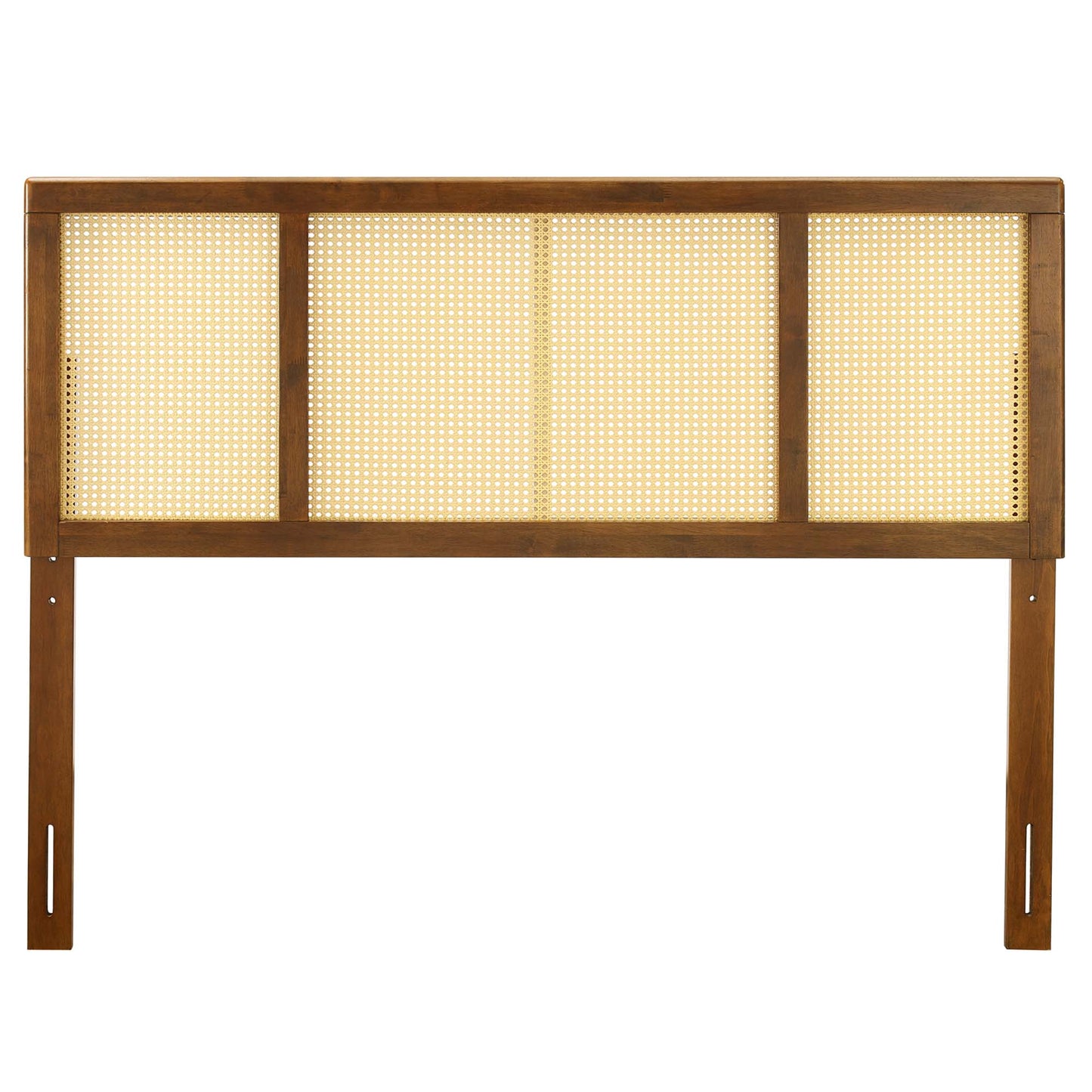 Modway Outlet Delmare Cane King Headboard by Modway  Bedroom Furniture Walnut - MOD-6202-WAL