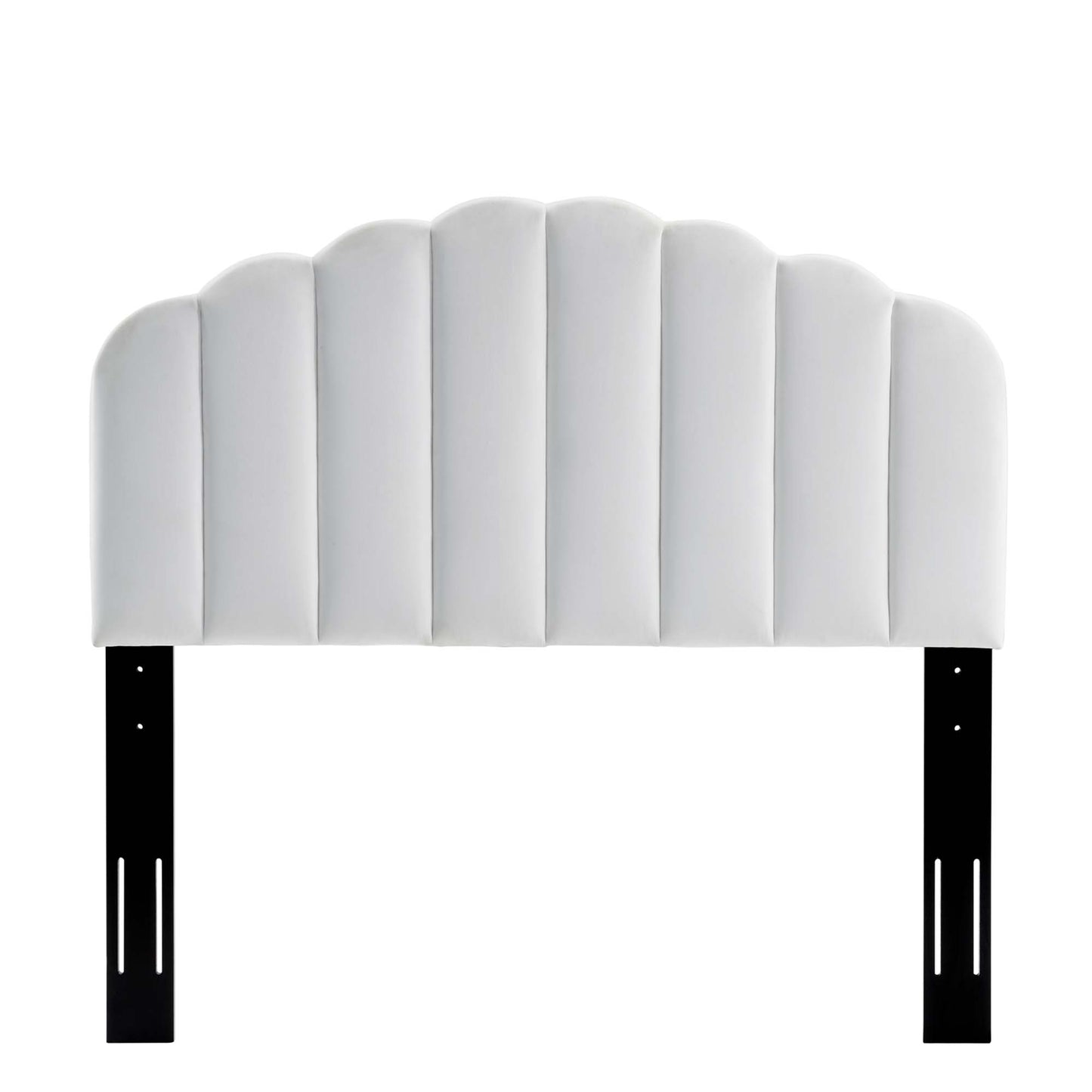 Modway - Veronique Performance Velvet Twin Headboard by Modway  Bedroom Headboards White - MOD-6206-WHI