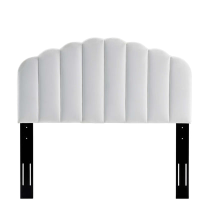 Modway - Veronique Performance Velvet Twin Headboard by Modway  Bedroom Headboards White - MOD-6206-WHI