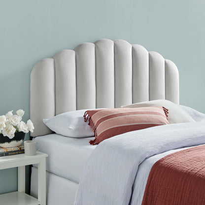Modway - Veronique Performance Velvet Full/Queen Headboard by Modway  Bedroom Headboards Gray - MOD-6207-LGR