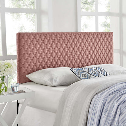 Modway Outlet Angela Performance Velvet King Headboard by Modway  Bedroom Furniture Dusty Rose - MOD-6211-DUS